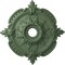 Ekena Millwork Benson Classic Medallion (Canopies up to 6 1/2"), 28 3/8"OD x 3 3/4"ID x 1 5/8"P, Athenian Green CM28BEAGF - alternate 1